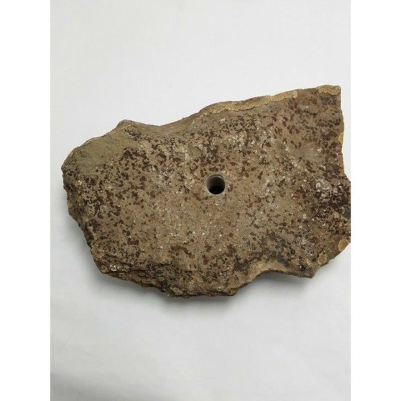 Drilled lichen stone Rock Natural Rustic Patio Tiki Lamp Craft Colorado - Picture 4 of 9